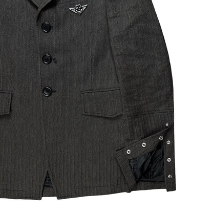 Dirk Bikkembergs Metal Pin Officer Jacket - AW06
