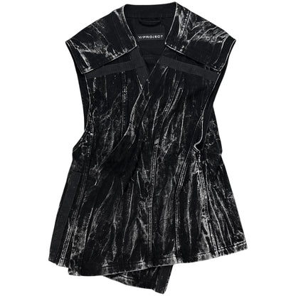 Y/Project Whisker Denim Velcro Vest - AW24