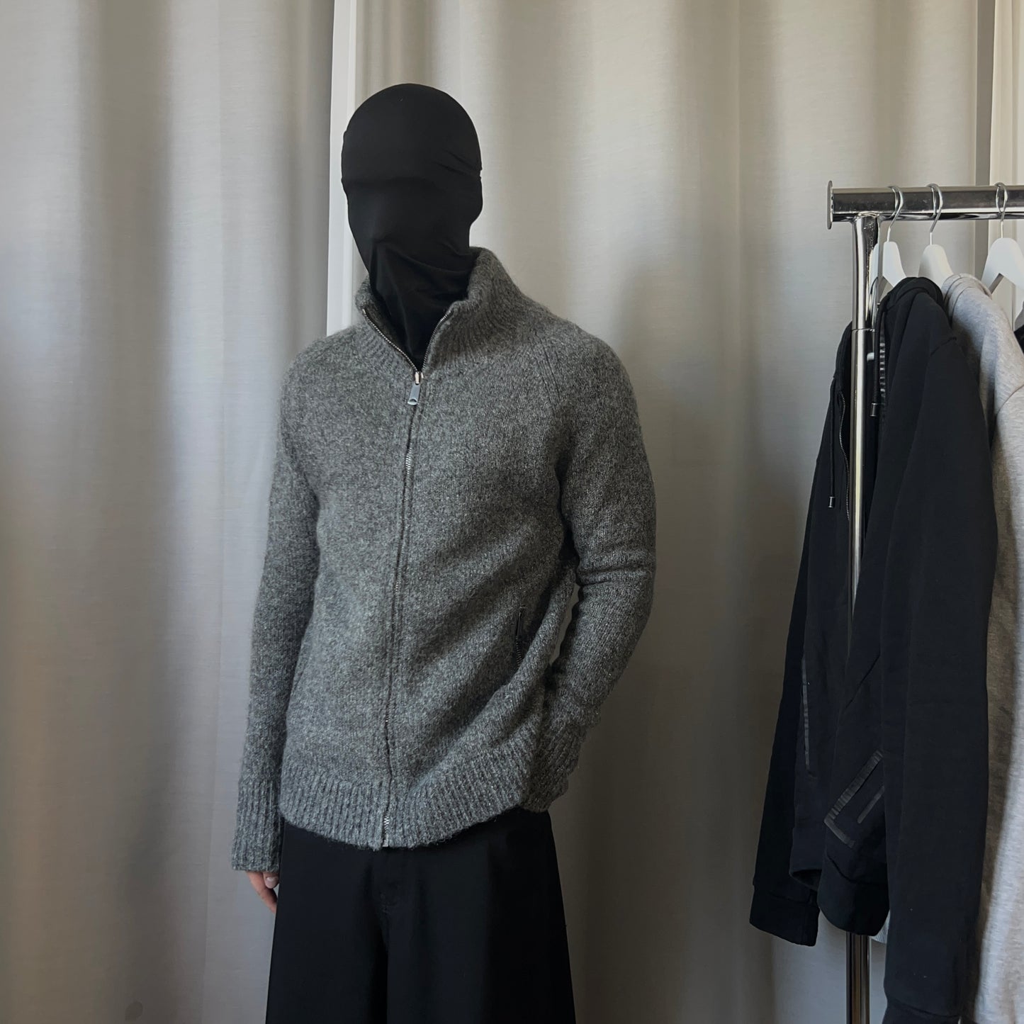 Dior Homme Mutli Zip Mohair Wool Sweater - AW06