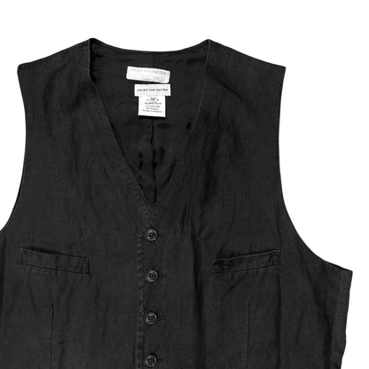 Dries Van Noten Overdyed Linen Waistcoat - 90s
