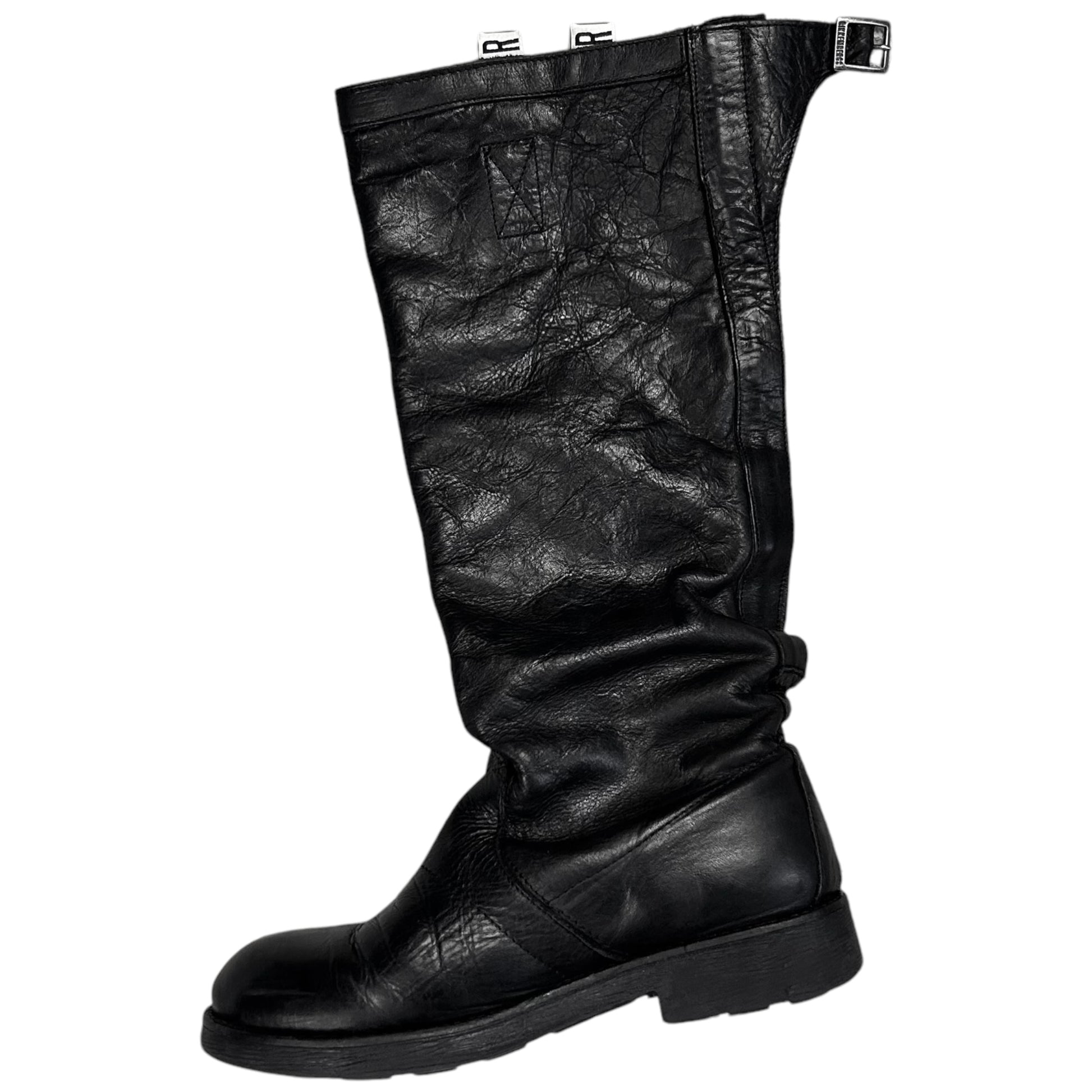 Dirk Bikkembergs Buckled Tall Knee Boots – Vertical Rags