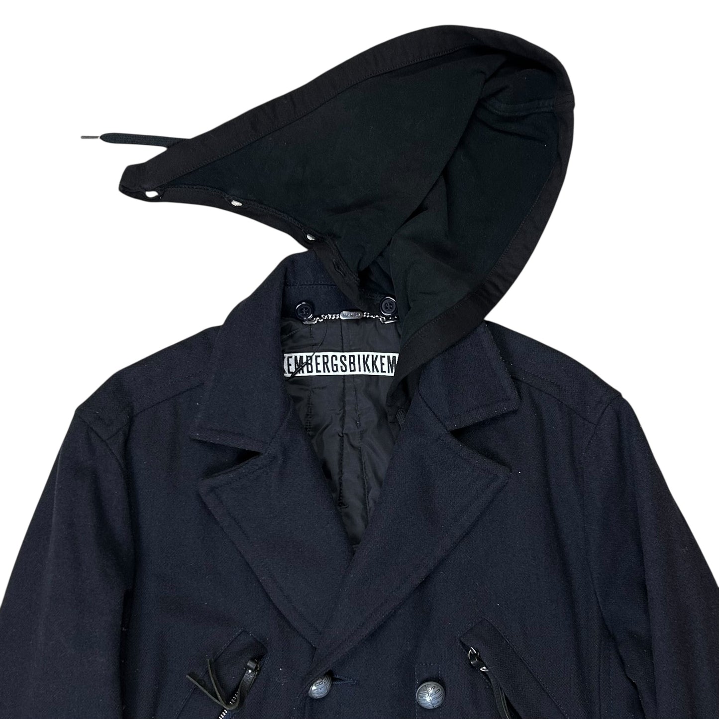 Dirk Bikkembergs Hooded Multi Pocket Caban Jacket