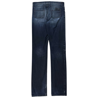 Gucci By Frida Giannini Blow Out Dark Wash Skinny Jeans - 2010s