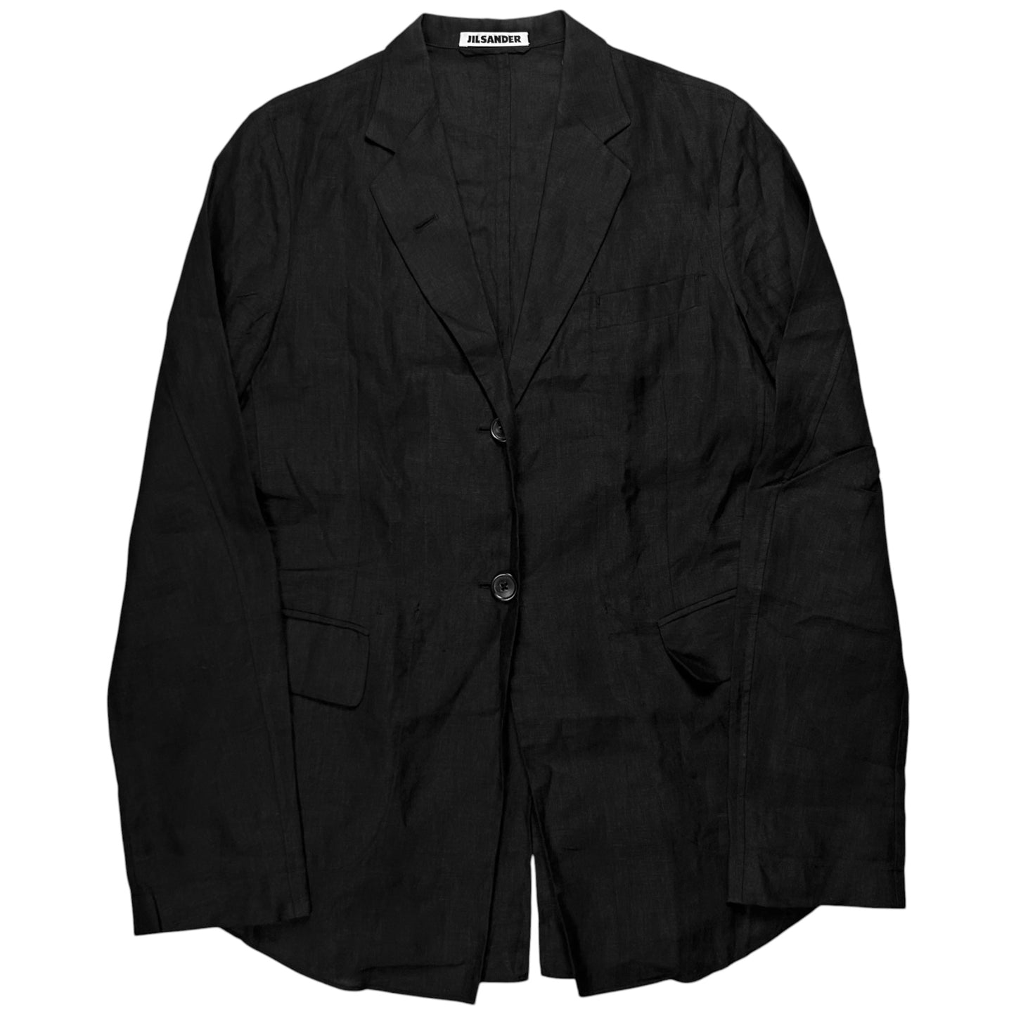 Jil Sander by Raf Simons Mandarin Linen Blazer - 00s