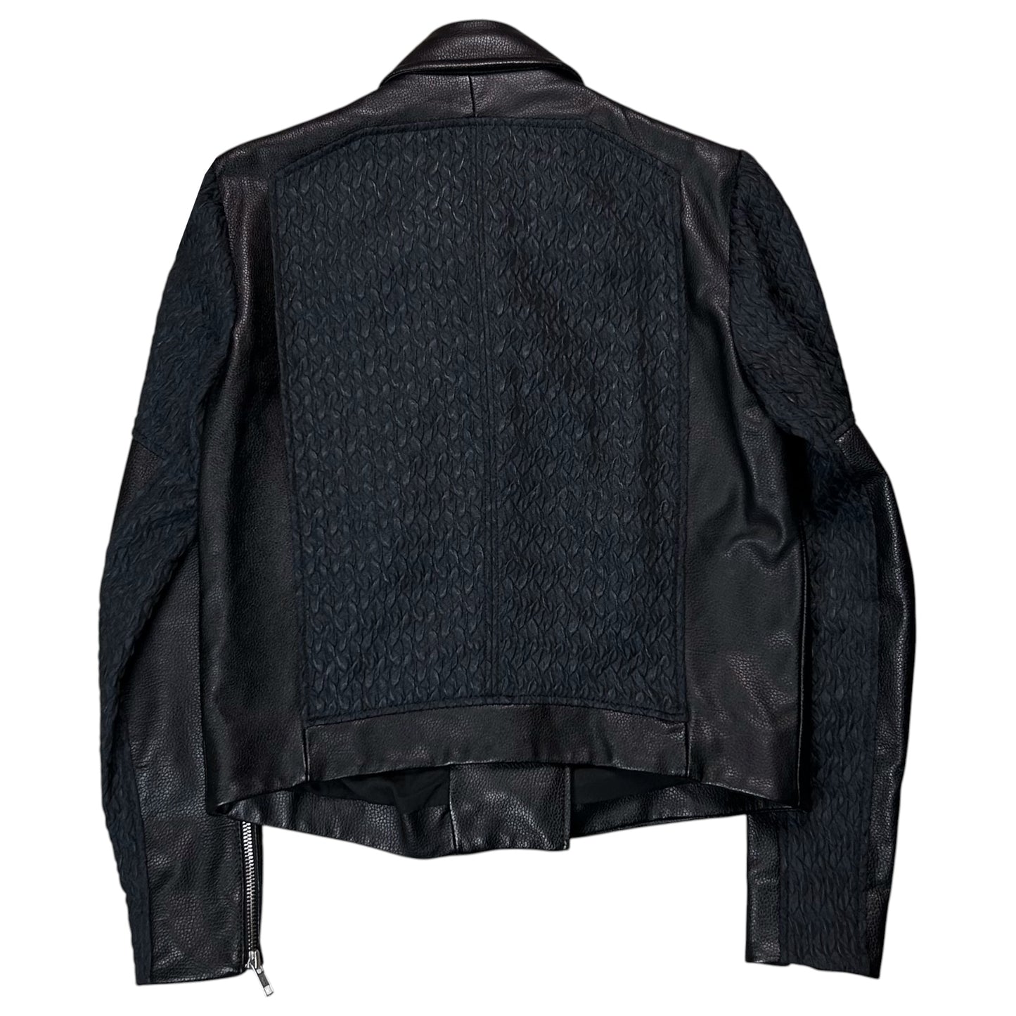 Helmut Lang Jacquard Multi Zip Perfecto Leather Jacket - AW12