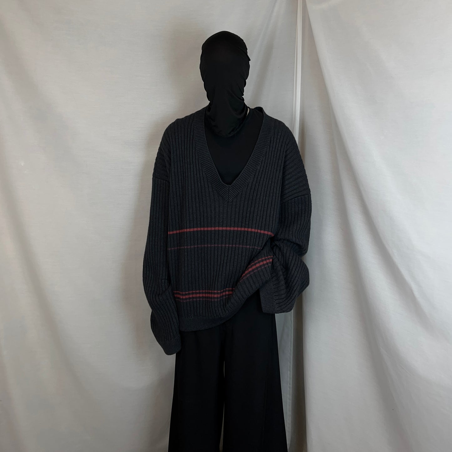 Raf Simons Slouchy Fisherman Stripe Knit Sweater - SS18