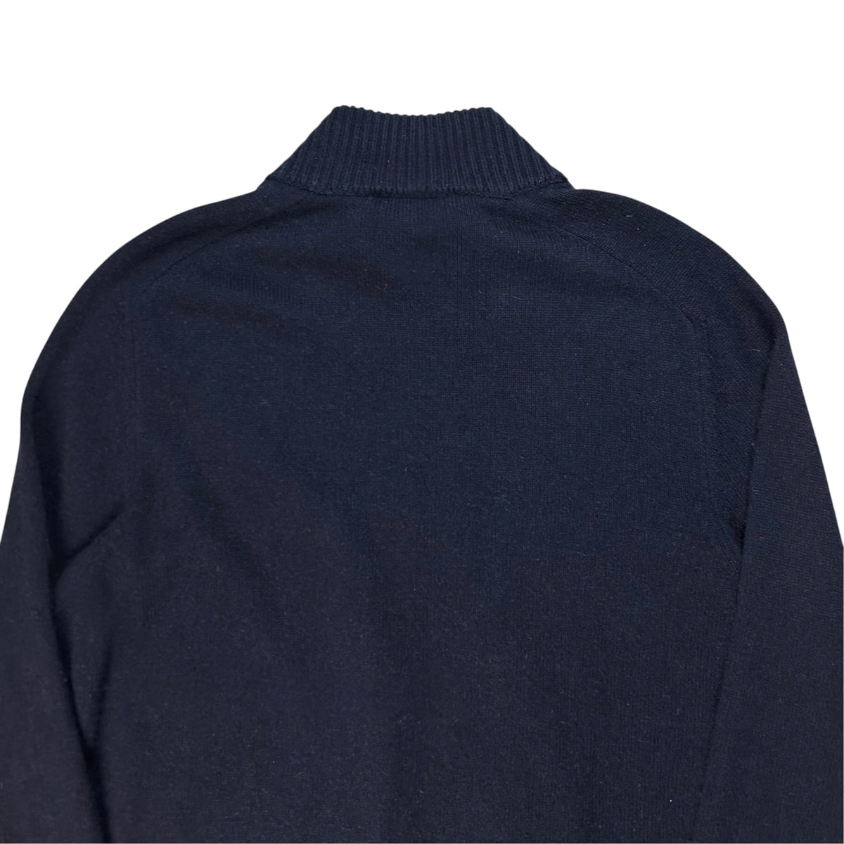 Prada Suede Patch Zip Cashmere Knit Sweater - AW14