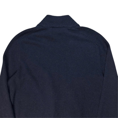 Prada Suede Patch Zip Cashmere Knit Sweater - AW14