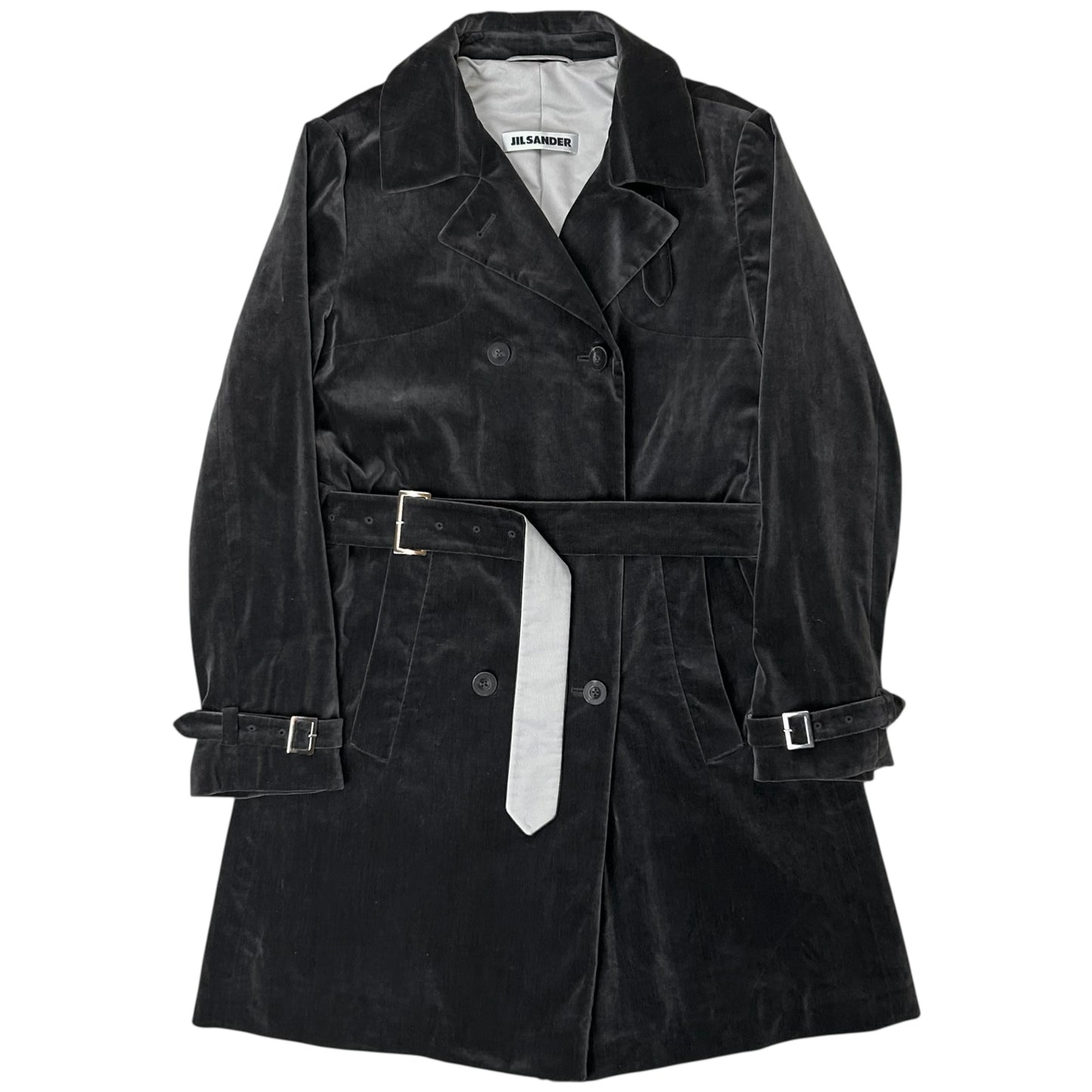 Jil Sander Multi Belted Velvet Coat