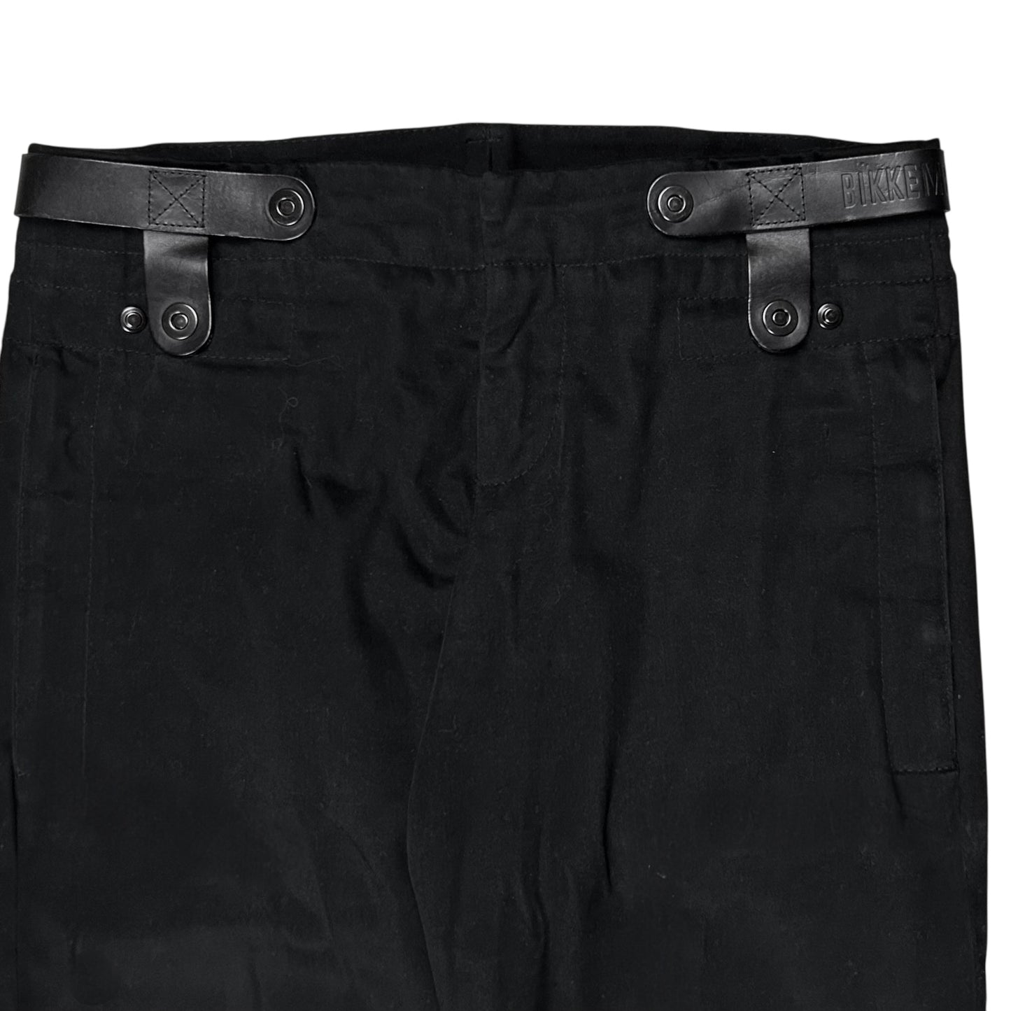 Dirk Bikkembergs Leather Harness Moleskin Pants