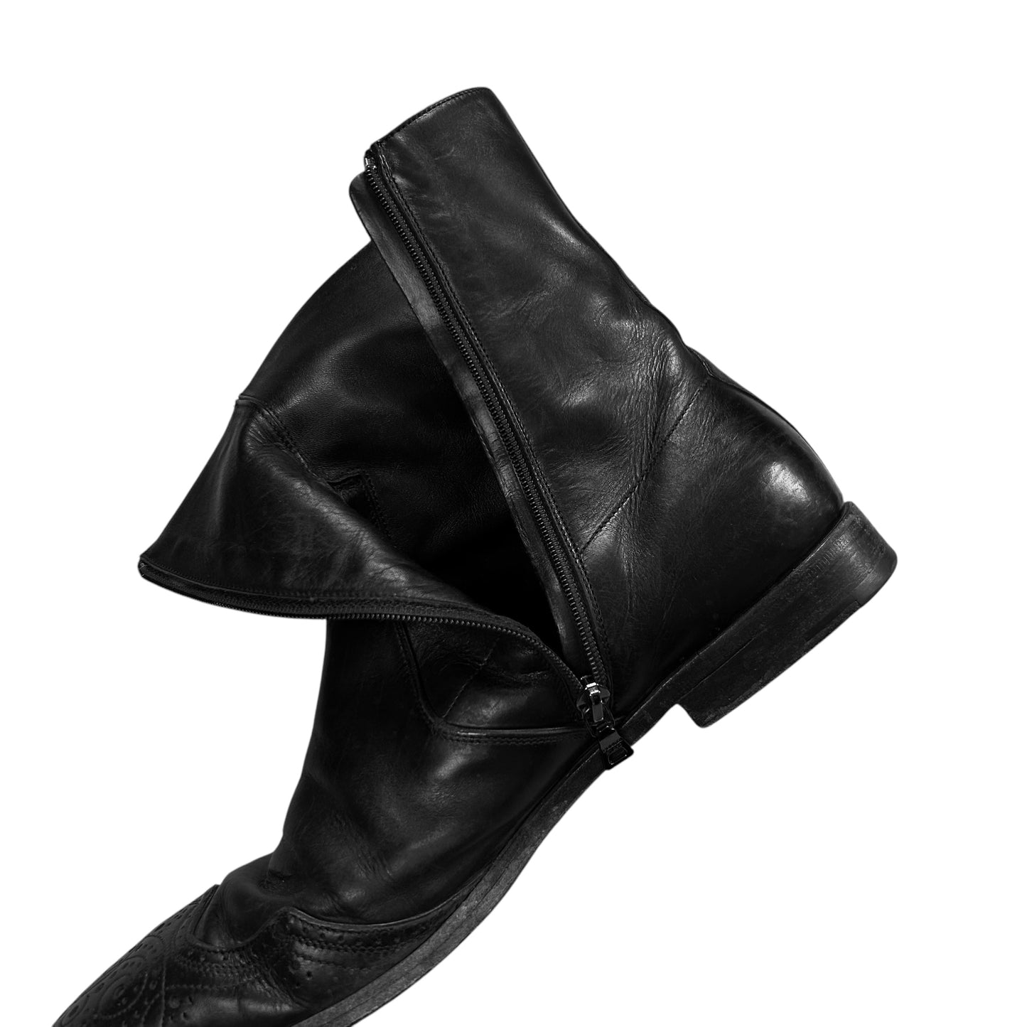 Prada Squared Cowboy Zip Boots