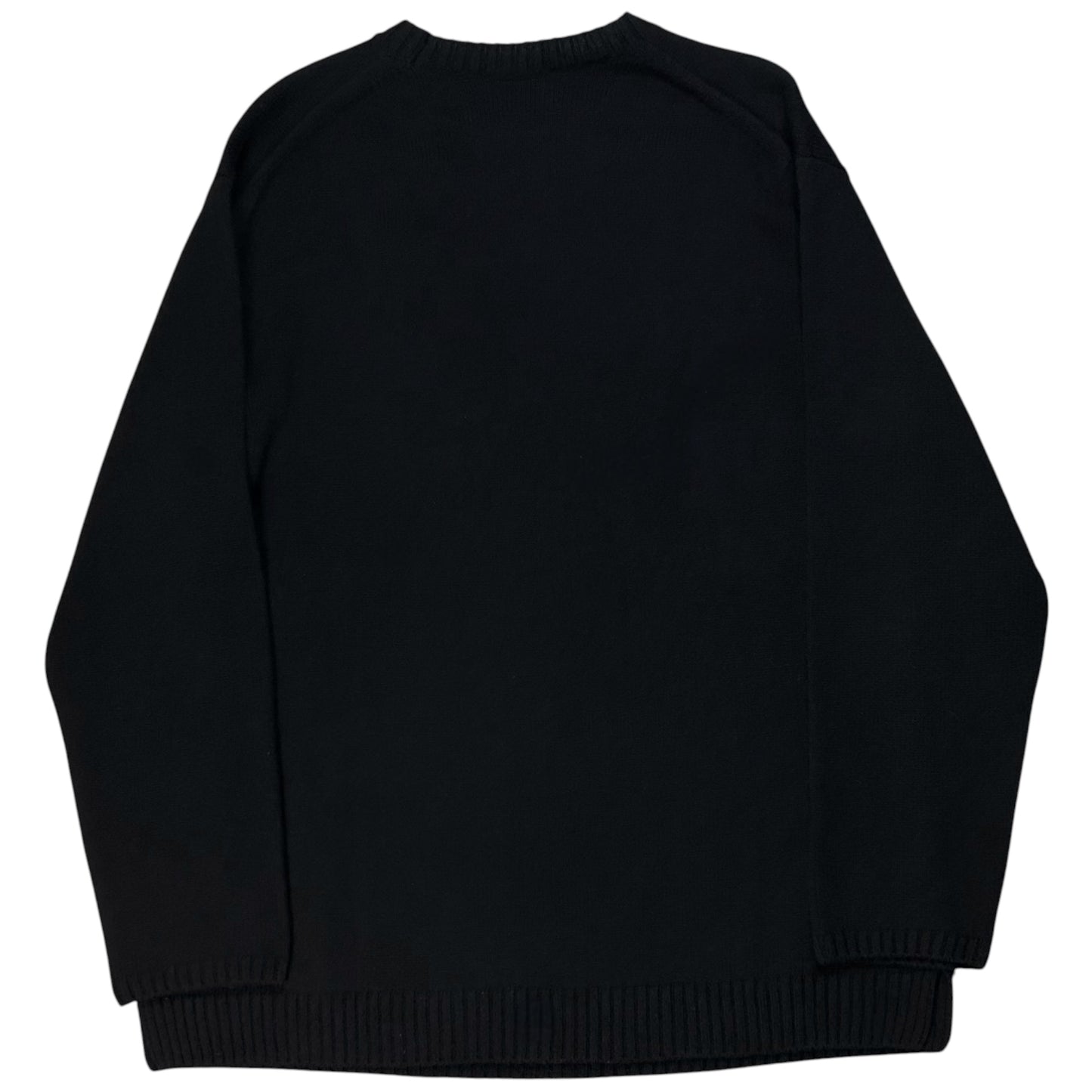Yohji Yamamoto Pour Homme Flower Intarsia Knit Sweater - AW22