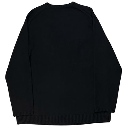 Yohji Yamamoto Pour Homme Flower Intarsia Knit Sweater - AW22
