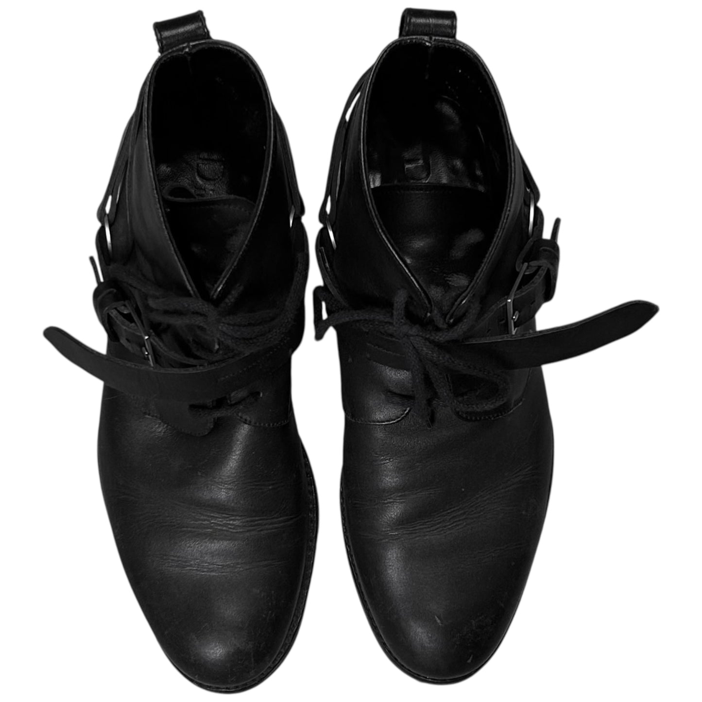 Dior Homme Harness Dual Strap Mid Top Boots - AW11