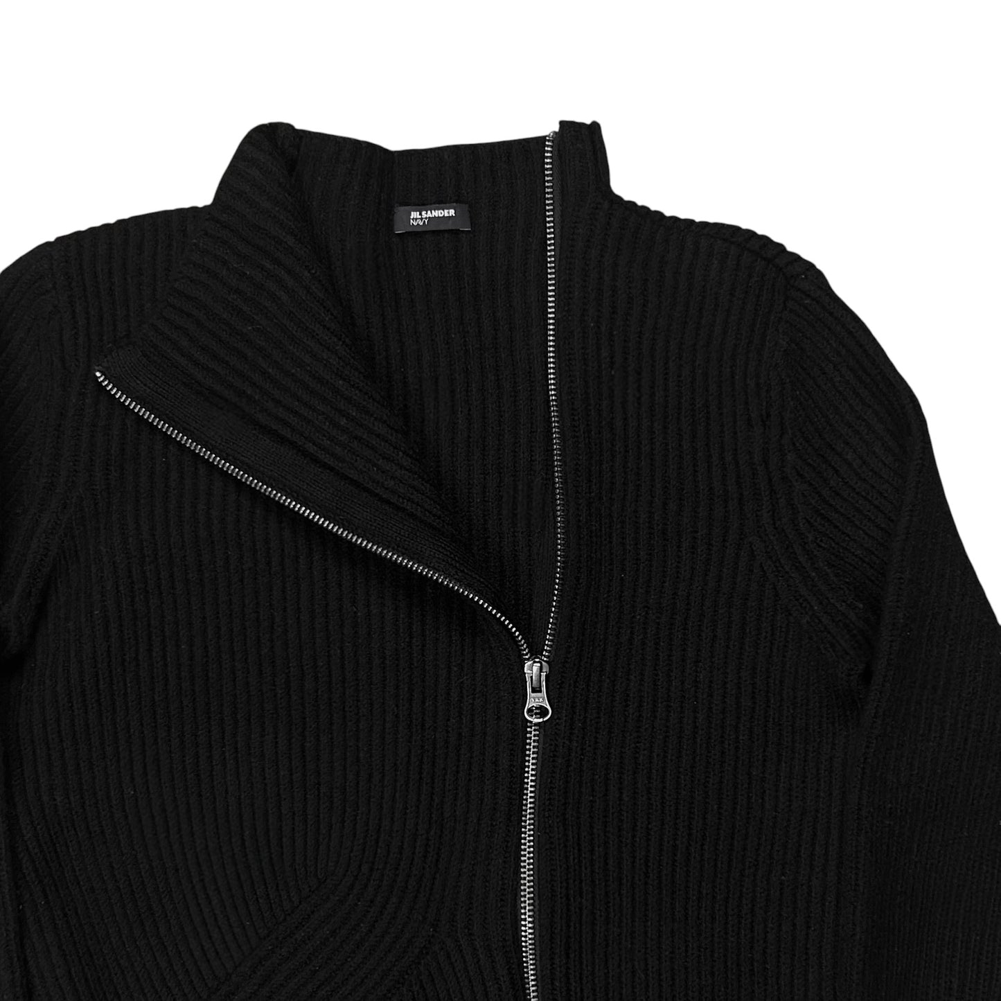 Jil Sander Asymmteric Zip Knit Sweater - 2010s