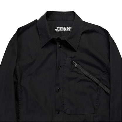 Dirk Bikkembergs Chest Zip Strap Shirt