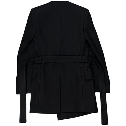 Balmain x H&M Collarless Belted Military Coat - AW15