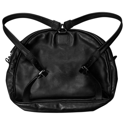 Jil Sander Dual Belted Circular Leather Backpack
