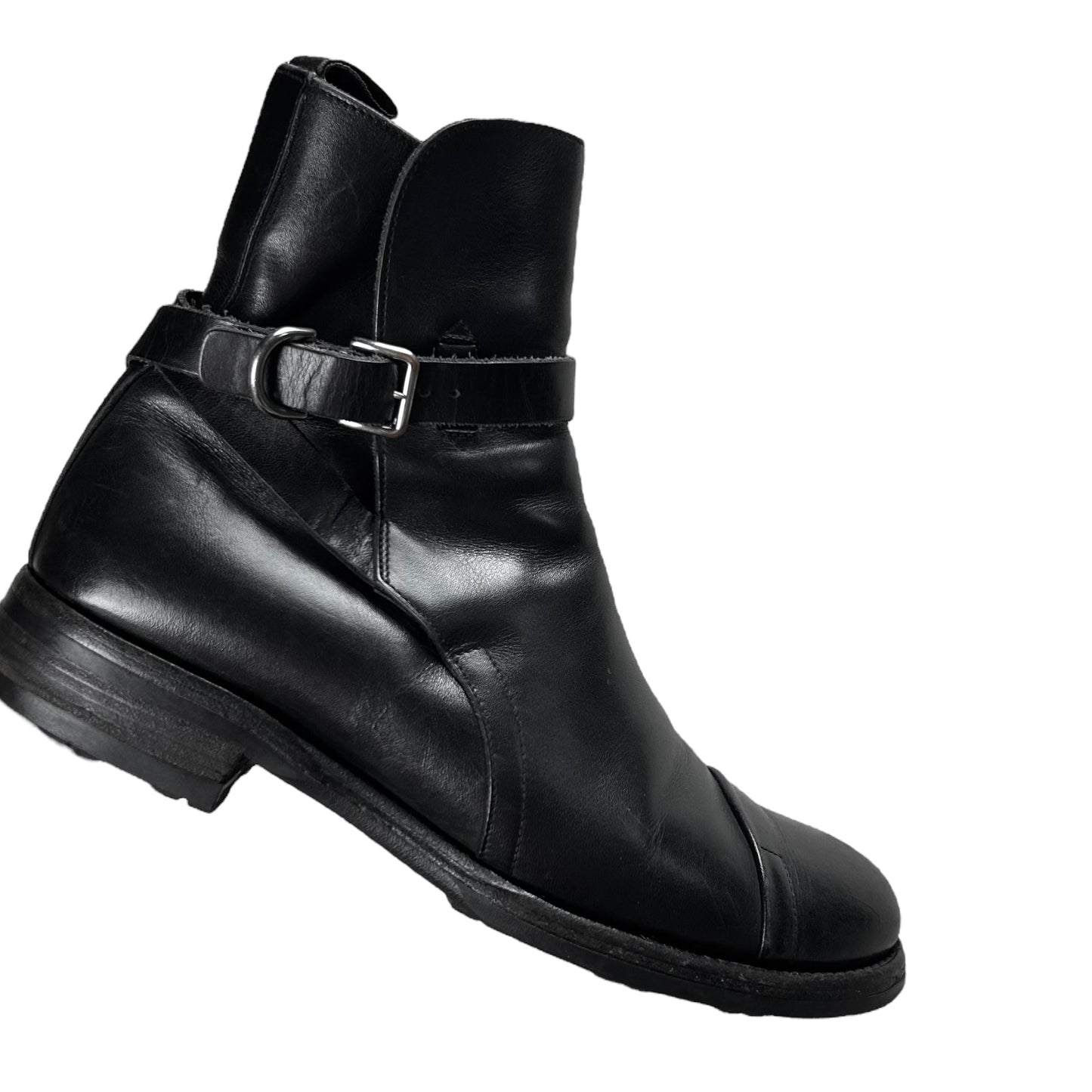 Prada Harness Strap Biker Boots