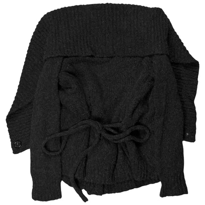 Ann Demeulemeester Distorted Wrap Knit Cardigan - AW11