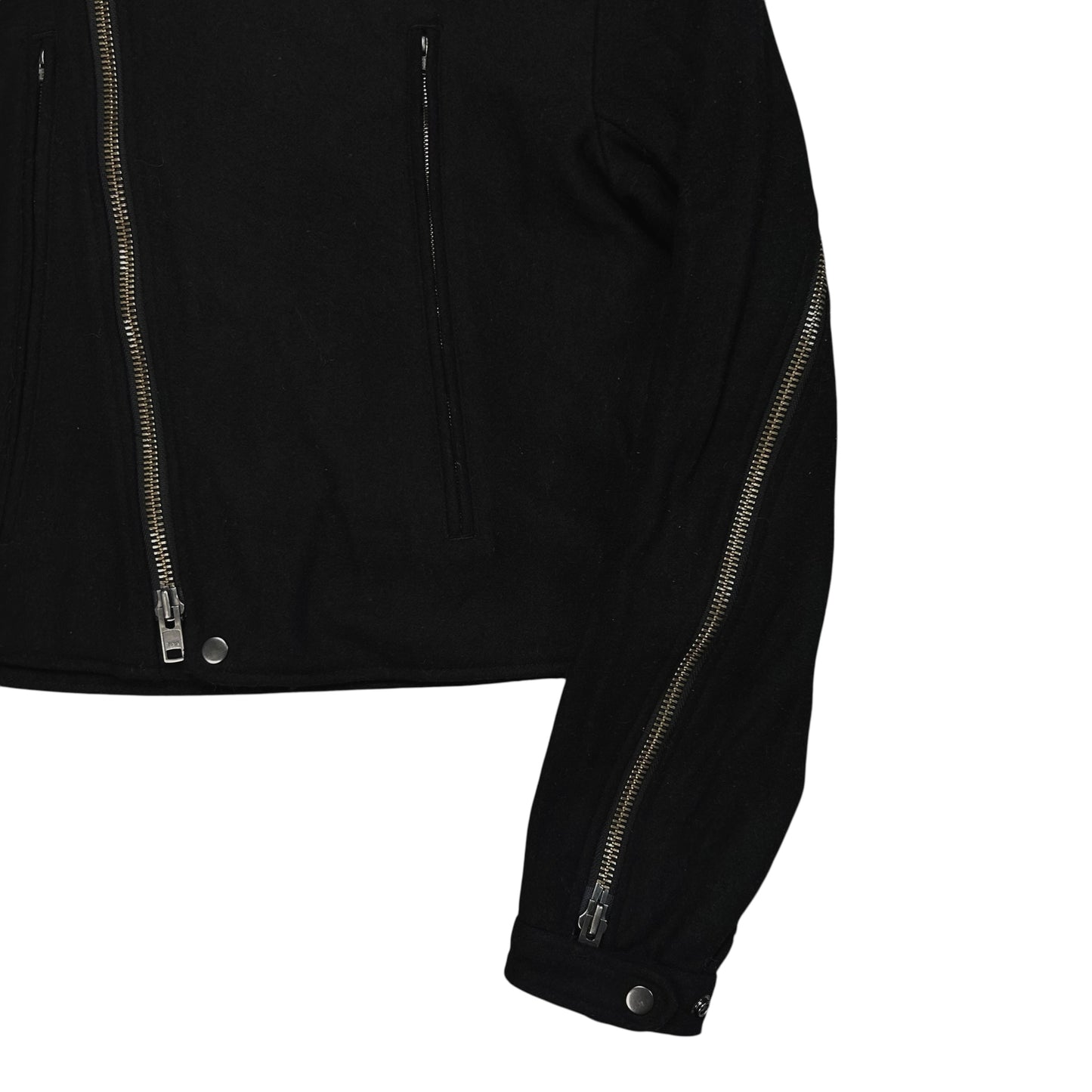 Yohji Yamamoto Pour Homme Back Zip Wool Bomber Jacket - AW14