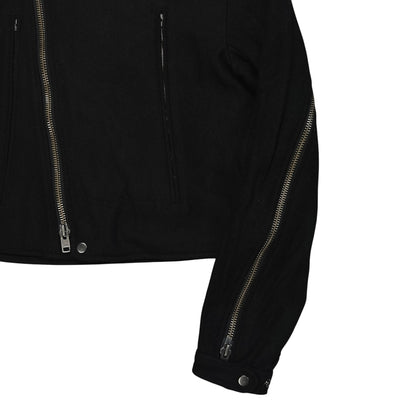 Yohji Yamamoto Pour Homme Back Zip Wool Bomber Jacket - AW14