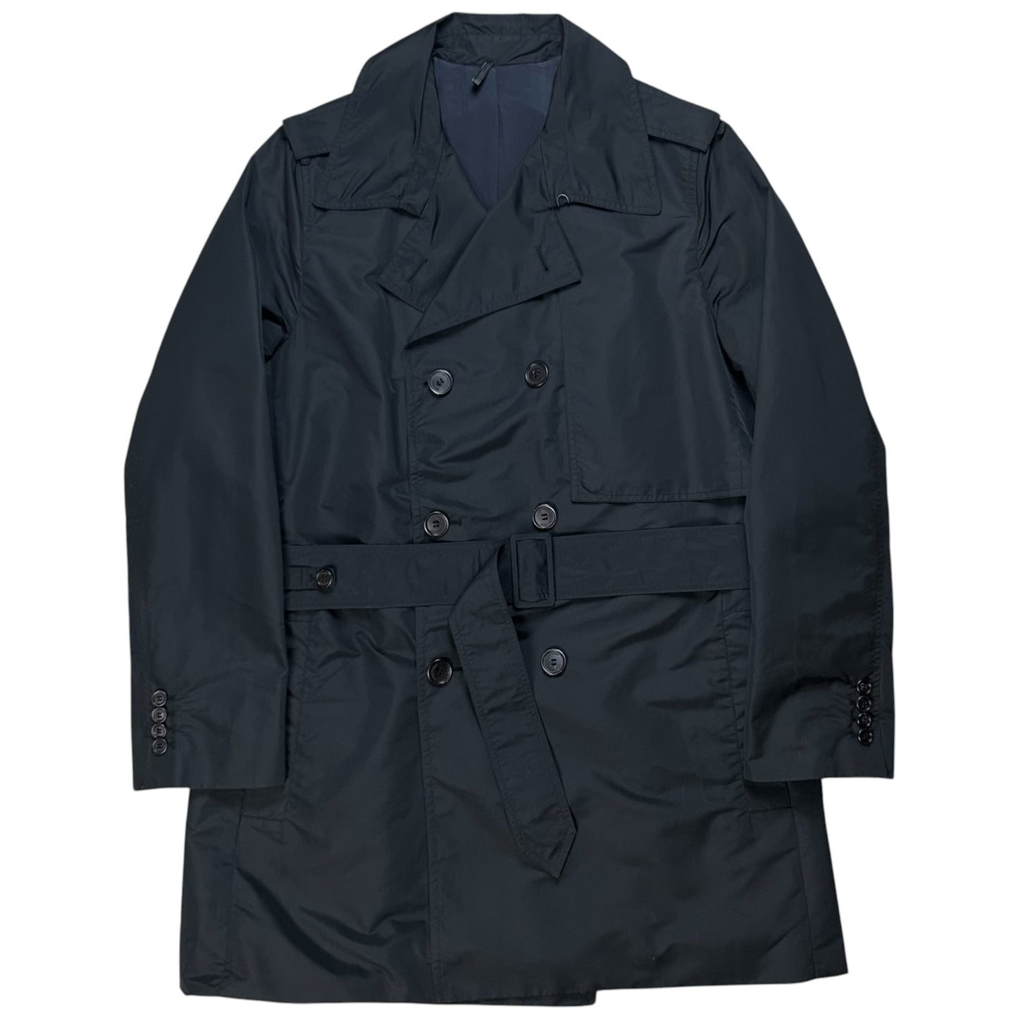 Dior Homme Back Panel Silk Trench Coat - SS08