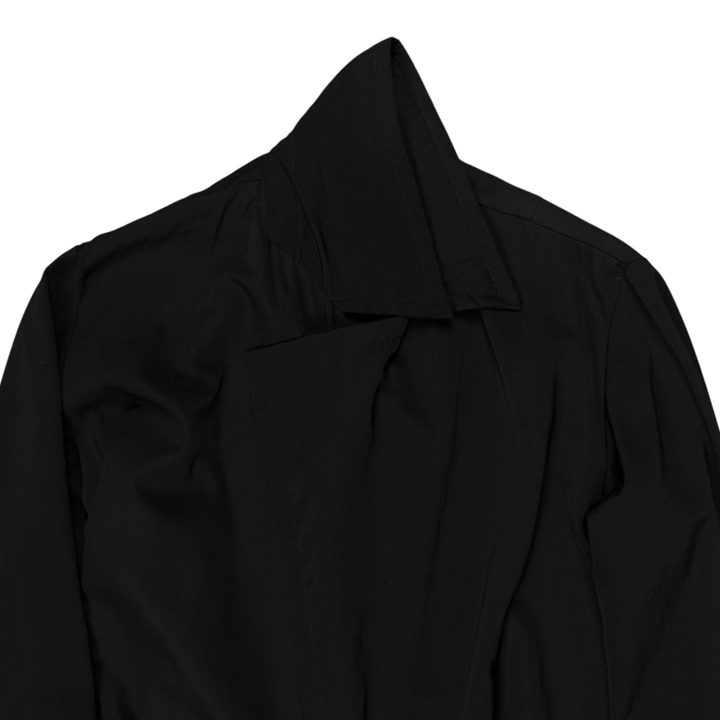 Dries Van Noten Asymmetric Wrap Strap Drape Shirt