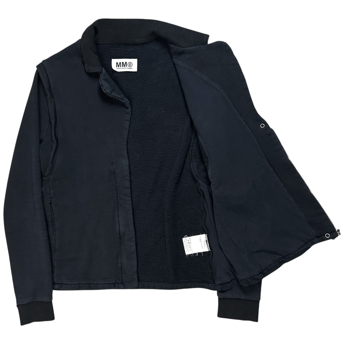 MM6 Maison Margiela Hybrid Lapel Zip Sweater - AW08