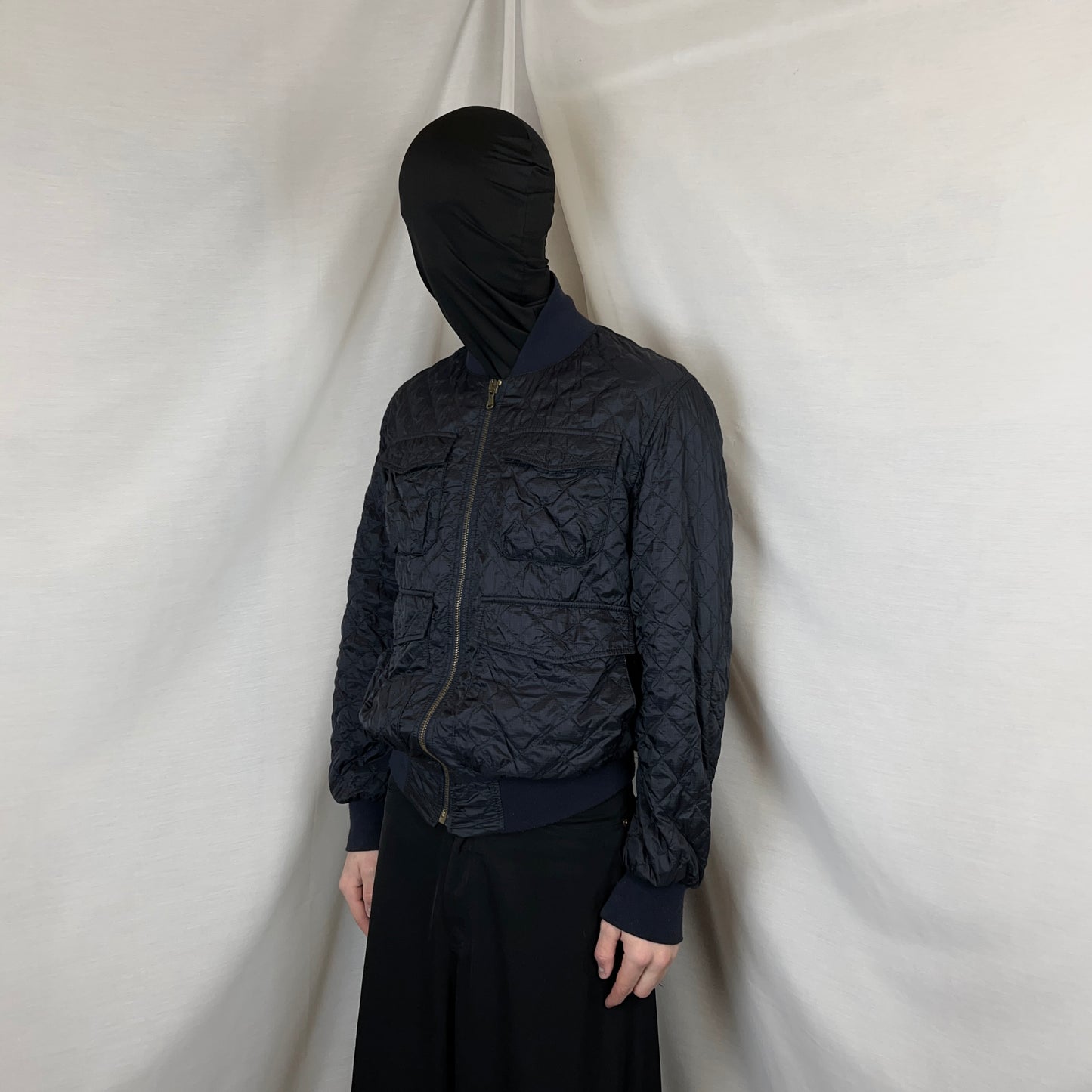 RAF by Raf Simons Quilted Cargo Bomber Jacket - AW05