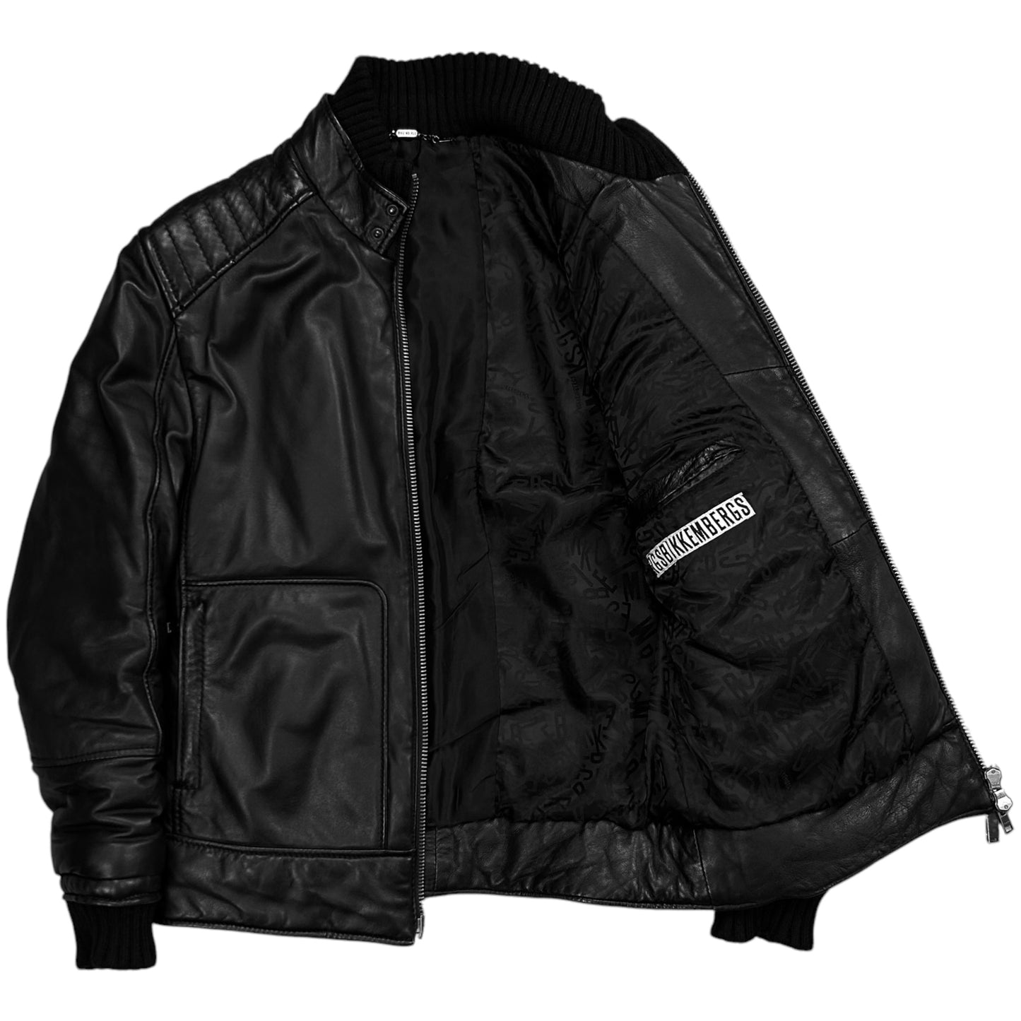 Dirk Bikkembergs Padded Moto Bomber Jacket