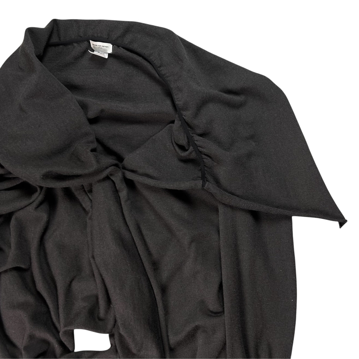 Dries Van Noten Layered Wrap Around Drape Sweater