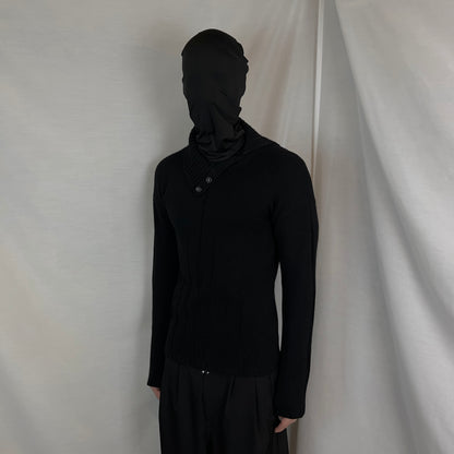 Jil Sander Aymmetric Button Collar Knit Sweater