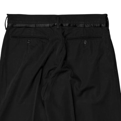 Y‘s by Yohji Yamamoto Wide Silk Trimmed Trousers