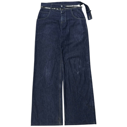 Balmain by Olivier Rousteing Wide Dual Waist Zip Jeans - AW18