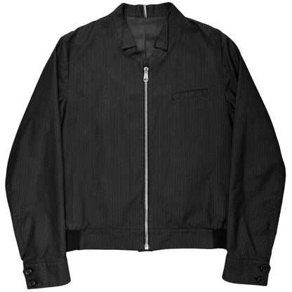 Dior Homme Double Collar Pinstripe Bomber Jacket - SS08