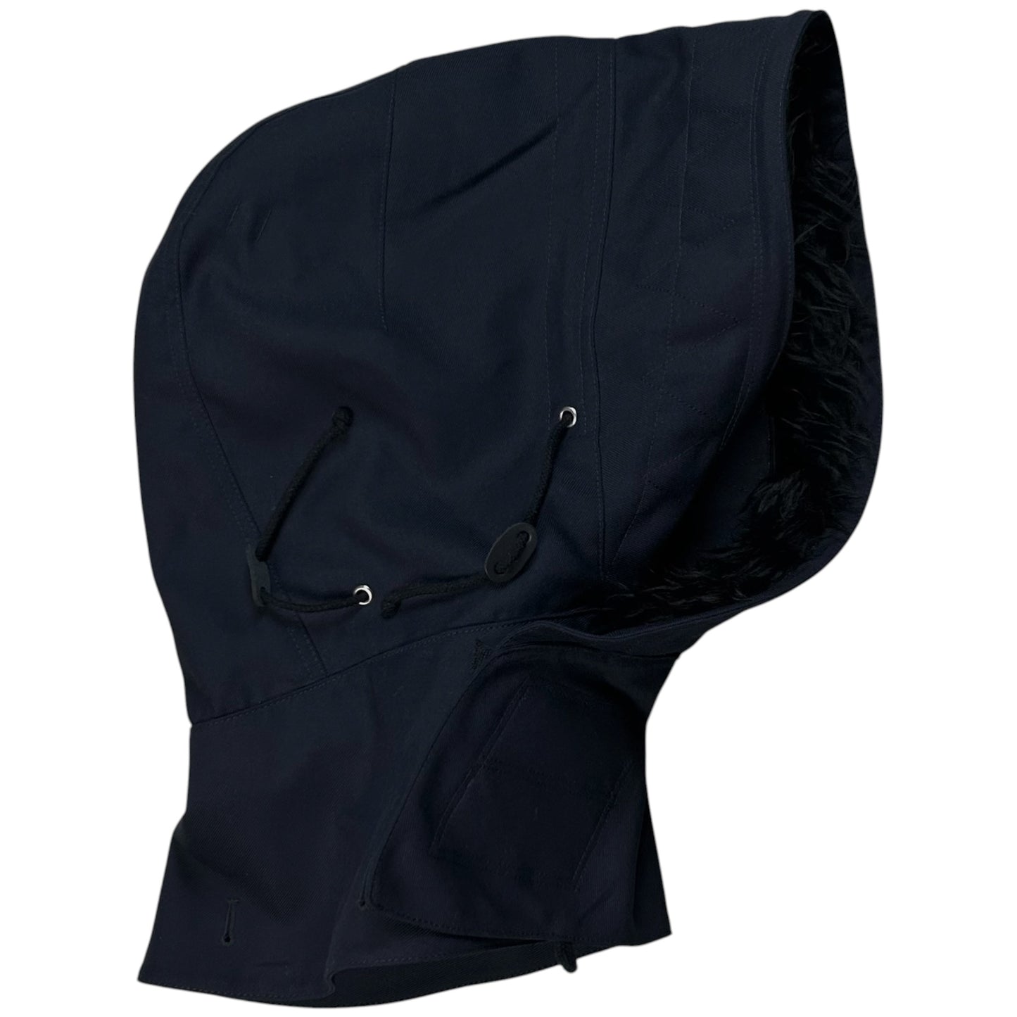 Comme des Garcons Shirt Velcro Faux Fur Hood - AW22