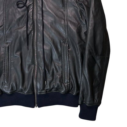 Dirk Bikkembergs Hooded Sheep Leather Blouson