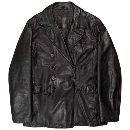 Dirk Bikkembergs Leather Caban Jacket