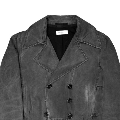 Dries Van Noten Deconstructed Cropped Double Breasted Jacket