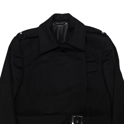 Gucci by Tom Ford Belted Shoulder Strap Cashmere Coat - AW03