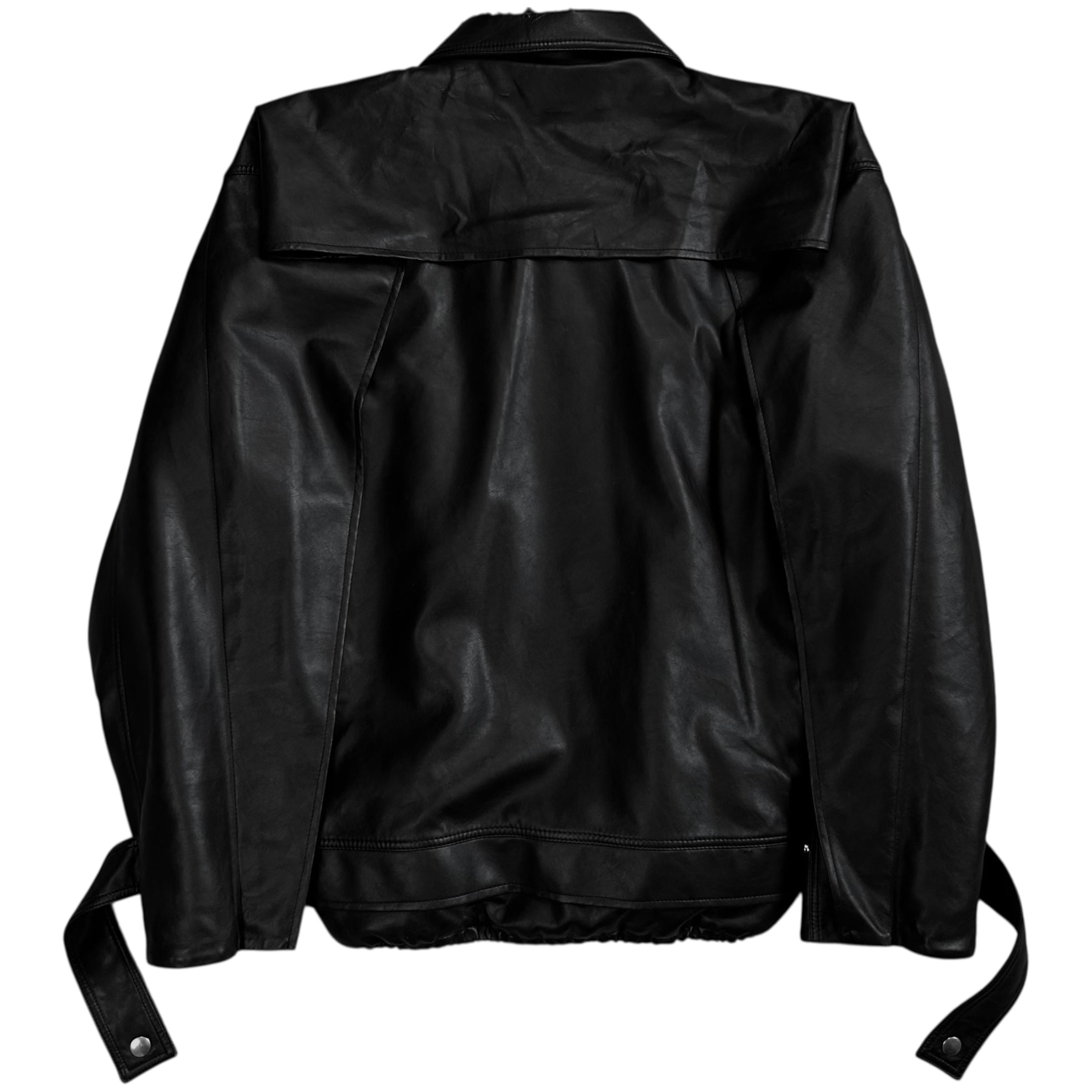 Y/Project Distorted Shoulder Fireman Buckle Faux Leather