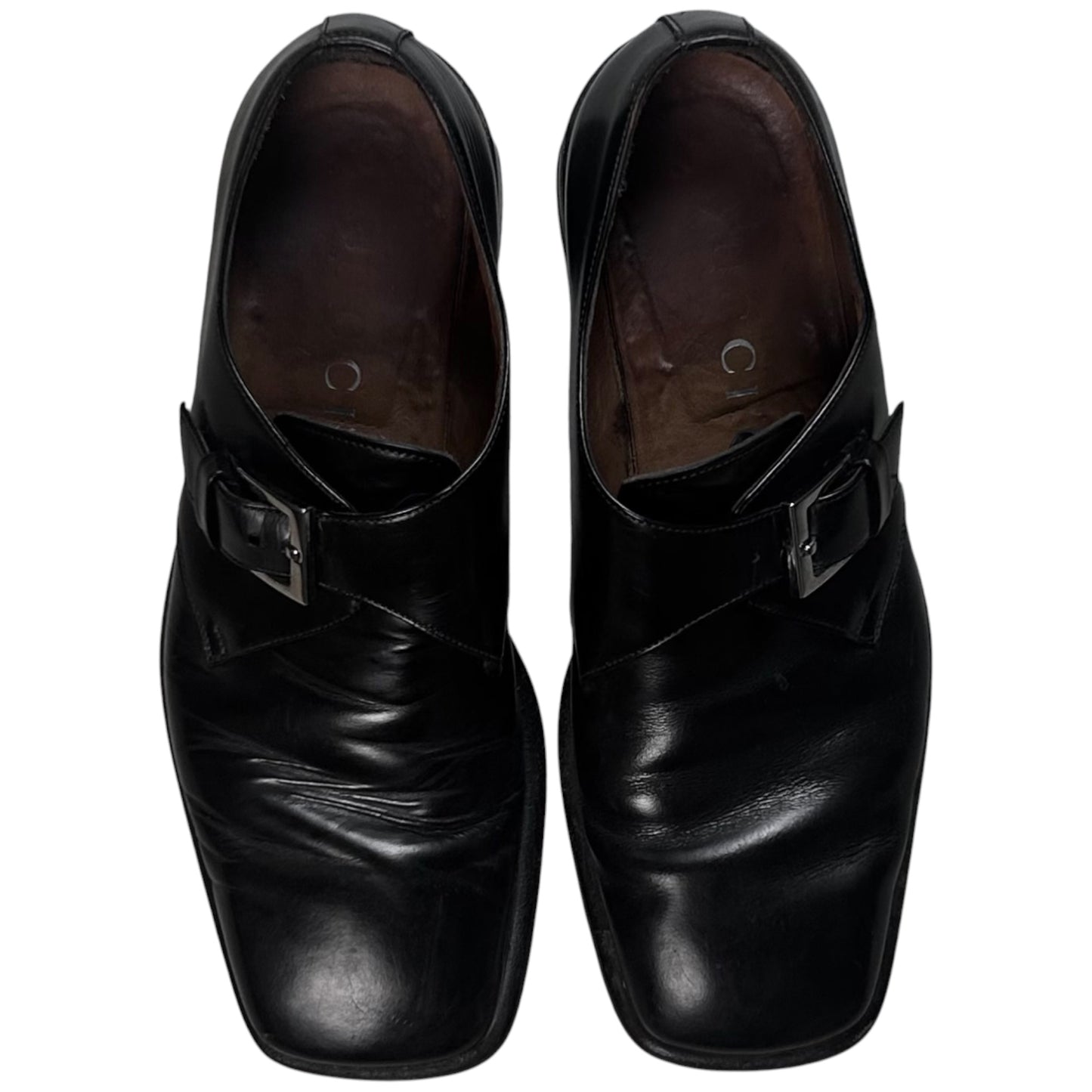 Gucci Square Toe Monk Strap Derbies - SS97