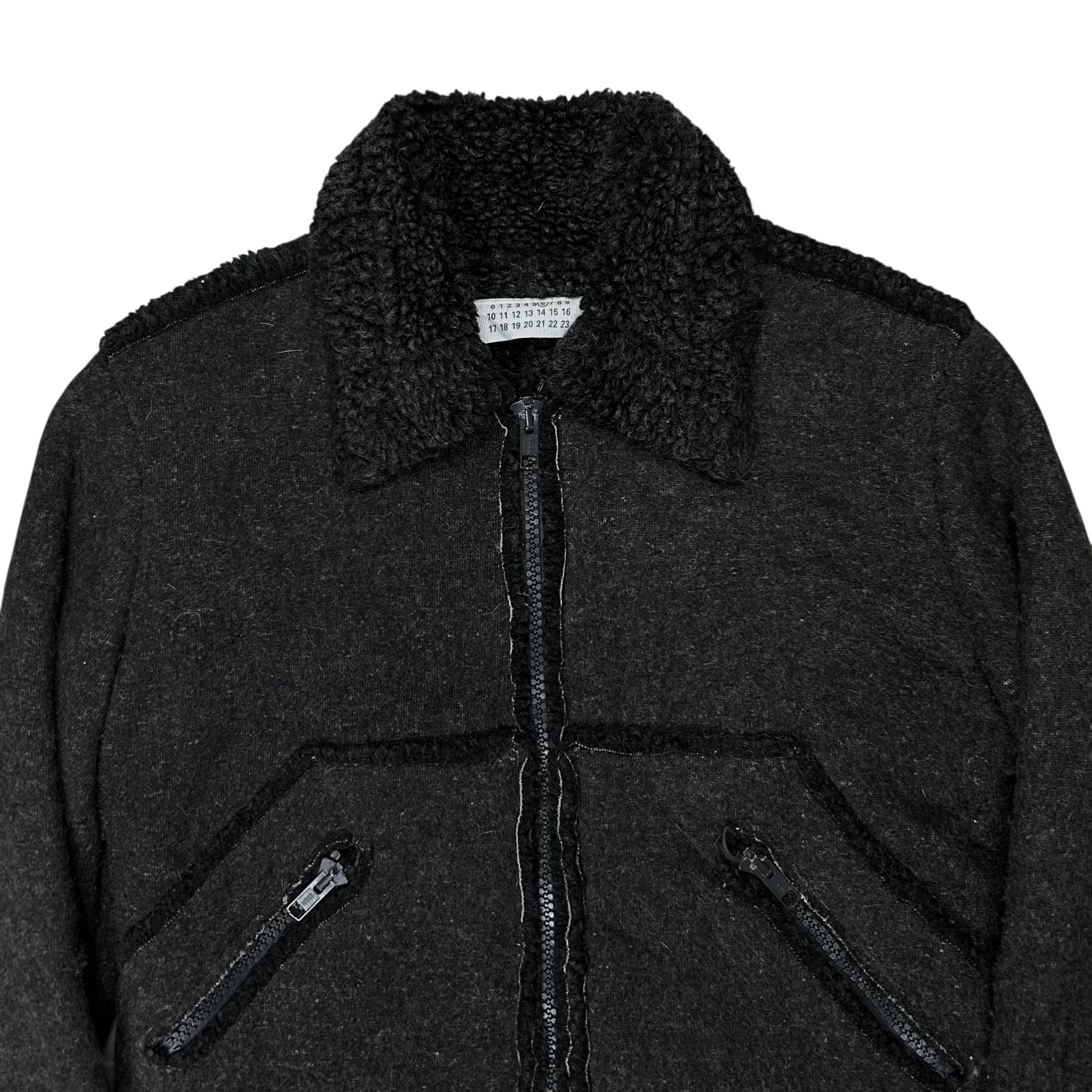 Maison Martin Margiela Sherpa Wool Bomber Jacket - AW08 – Vertical
