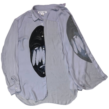 Comme des Garcons Shirt Disorted Face Fluid Shirt - SS19