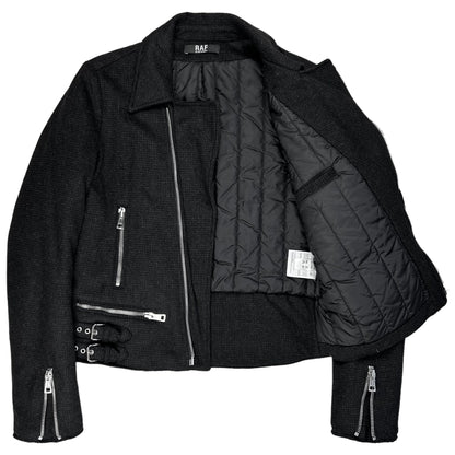 RAF by Raf Simons Wool Perfecto Biker Jacket - AW06