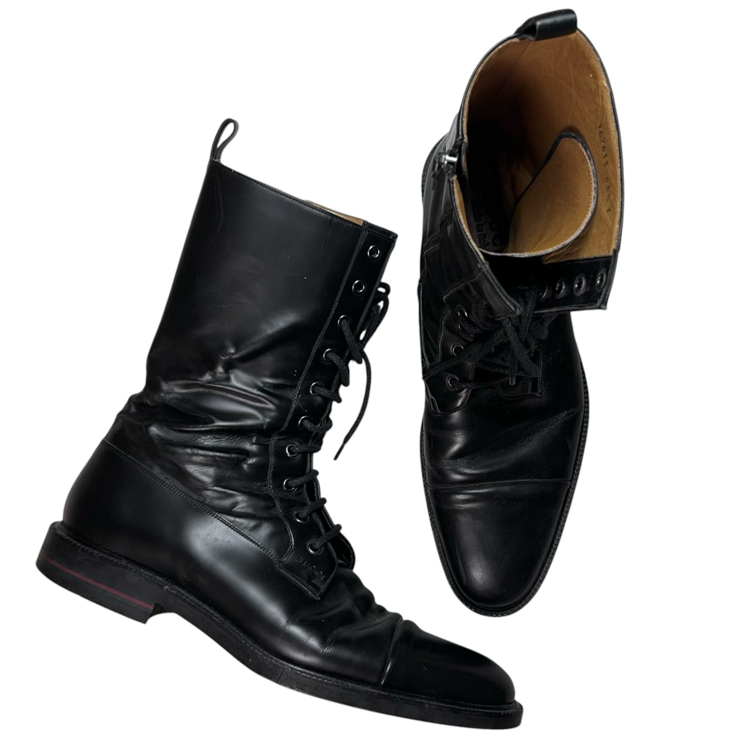 Gucci by Tom Ford High Combat Zip Boots - AW99