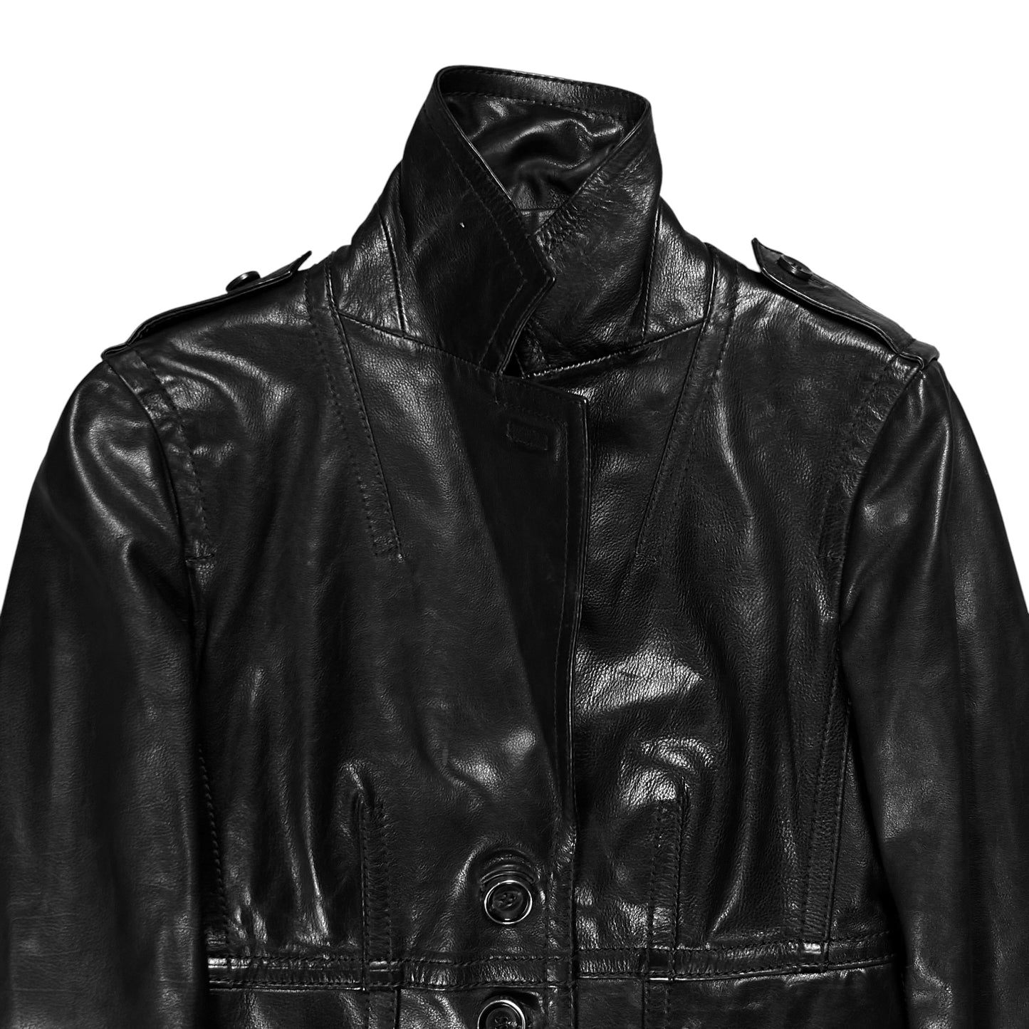Gucci by Tom Ford Multi Strap Military Leather Blazer - AW03