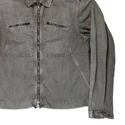 Prada Washed Eylet Work Jacket