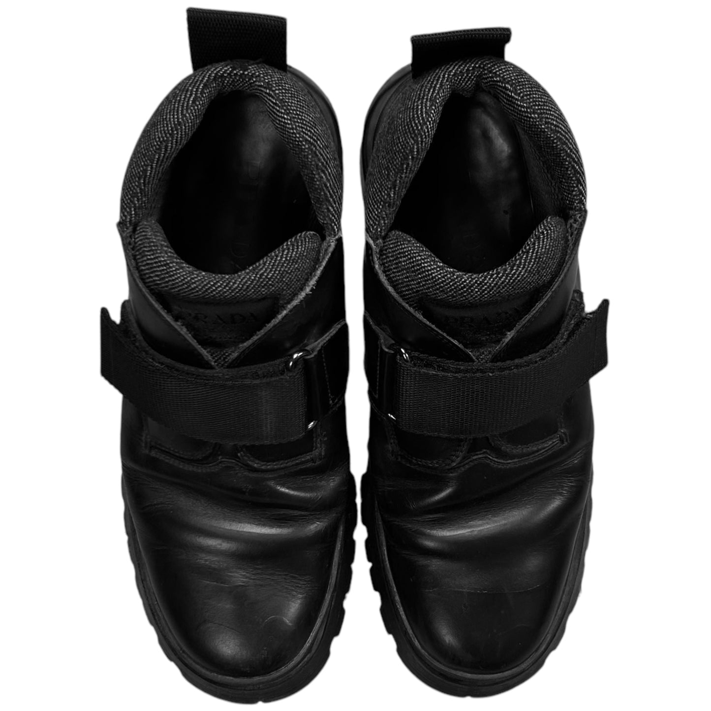 Prada Velcro Strap Hiking Derbies